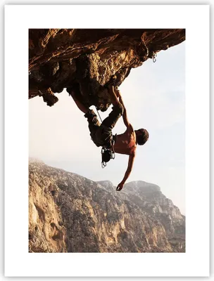 Produktbild von Poster - Poster ohne Rahmen - Klettern extrem berge griechenland - 30x40 cm - Wand Bild - Wanddeko - Wandbilder - Kunstposter - Wandposter - Bilder - Kunstdruck - Wandbild - P2XPA30x40-2784