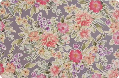 Image de Sets de table Fleurs gris foncé