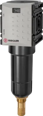 Produktbild von Riegler Filter »FUTURA-mini« mit Metallbehälter, 5 µm, BG 0, G 1/4, VA
