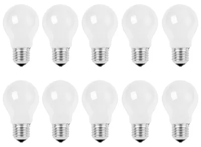 Produktbild von 10 x Glühbirne 100W E27 MATT Glühlampe 100 Watt Glühbirnen Glühlampen