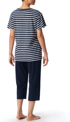Productafbeelding van Schiesser dames pyjama, 3/4 mouw, Essentials Stripes