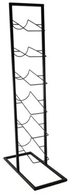 Produktbild von Svenska Living Weinregal - 6 Flaschen - schwarz - Metall - 38 x 84 x 18 cm