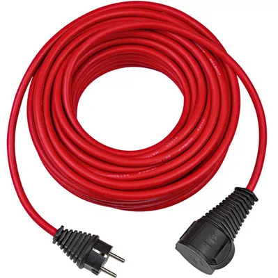 Zdjęcie produktu dla Brennenstuhl 1161760, 20 m, IP44, Czarny, Czerwony, Czerwony, 1 x gniazdo sieciowe, 1 szt.