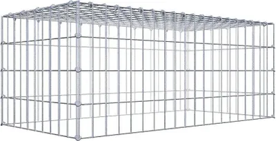 Produktbild von Anbaugabione Typ 3 100 cm x 40 cm x 50 cm (L x H x T), Maschenweite 5 cm x 10 cm, C-Ring