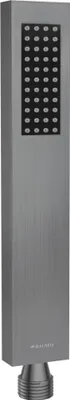Produktbild von Balneo Duschkopf aus Edelstahl rechteckig anthrazit | Duschbrause Wassersparend CASCADE GUN METAL