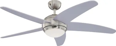 Produktbild von Westinghouse Deckenventilator mit Beleuchtung und Fernbedienung Bendan Silber