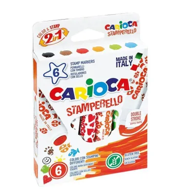 Immagine prodotto di Carioca Stamperello marcatore Multi Multicolore 6 pz