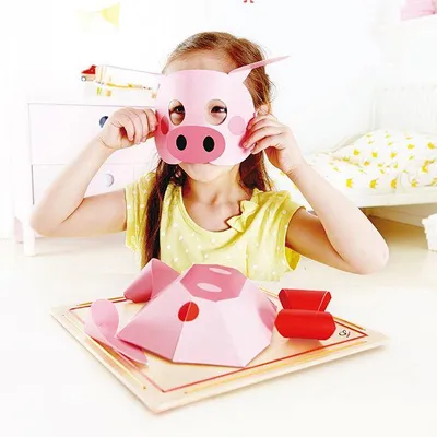 Produktbild von Hape Art & Craft Bastelset Schweinchenmaske, E5126