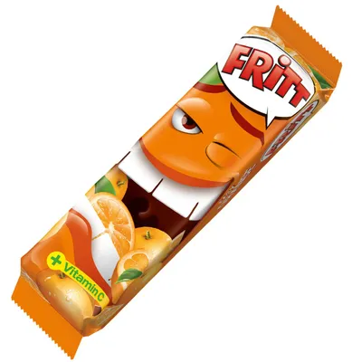 Obrázok produktu pre Fritt extra dlhé žuvacie cukríky s príchuťou pomaranča 70g