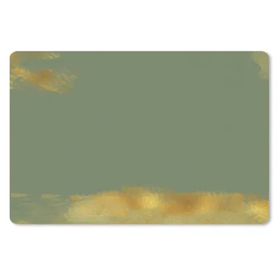Produktbild von MuchoWow® Mauspad Mousepad Muster - Farbe - Gold - Grün 27x18 cm - Mousepads - Maus Mat - Pad - Mausunterlage - Büroartikel - Desk Matten
