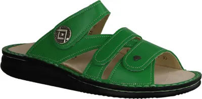 Immagine prodotto di Finn Comfort Agueda, scarpe da donna, mulo comodo, verde, pelle, - Scarpe da donna mulo / separatore di punta, verde, pelle (nappa)&nbsp