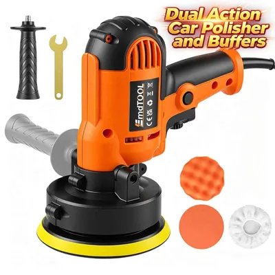 Produktbild von Auto-Poliermaschine - Dual-Action-Poliermaschine - 1700 W - Variable Geschwindigkeit 0–3000 U/min - Handgeführt - EU-Stecker - Orange