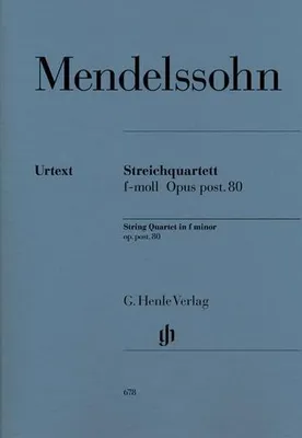 Produktbild von Streichquartett f-moll op. post. 80