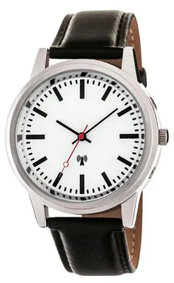 Produktbild von EUROTIME Funk-Armbanduhr im Bahnhofsdesign...