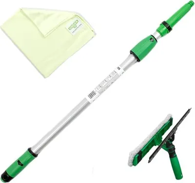 Obrázek produktu pro Unger Fensterreinigungs-Set 1,25 m + Fensterwischer, Verlängerungsstange, Tücher