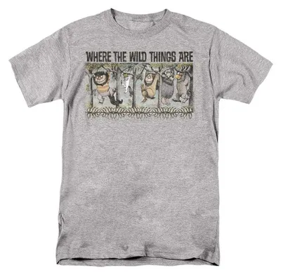 Immagine prodotto di "Where the Wild Things Are" - T-shirt unisex da uomo/donna, modello TV39136 (taglia L), colore: grigio sportivo