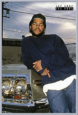 Produktbild von Ice Cube - Poster - Impala + Wechselrahmen, Shinsuke® Maxi Kunststoff silber, Acryl-Scheibe
