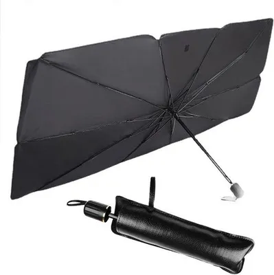 Obrázek produktu pro Skládací sluneční clony do auta, ochrana proti UV záření, ochrana čelního skla, pro automobily (140 x 79 cm)