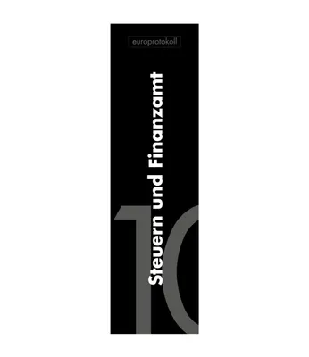 Produktbild von europrotokoll Rückenschild 'Steuern und Finanzamt' für DIN A4 Ordner, beschriftetes Einsteckschild im Format 53 x 186 mm, passend für 8 cm Ordner