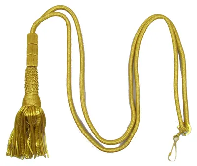 Liturgischer Kordelgürtel mit Quasten, Gold, 32 Zoll