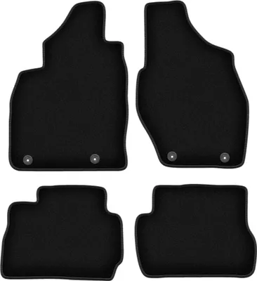 Immagine prodotto di Tappetini in velluto per Mitsubishi Pajero Pinin (1999-2006, SUV) neri, set 4 pz, con fissaggi