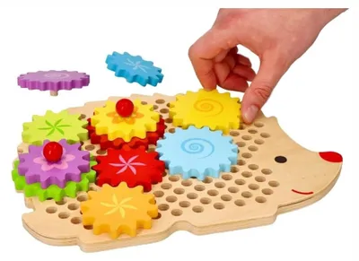Immagine prodotto di Puzzle di legno del riccio con ingranaggi