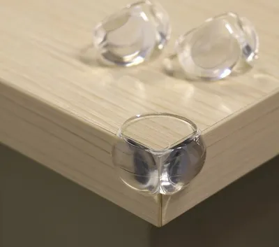 Produktbild von Silikoneckenschutz Typ 2 – Transparent für Möbel KP15481