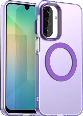 Produktbild von Magnetisch Hülle für Samsung Galaxy A26, Schlank Durchscheinend Matt Stoßfest Handyhülle Lila