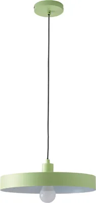 Produktbild von Minimalistische Hängeleuchte aus Metall, Grün, 1,62 m Höhe, E27 max. 40W