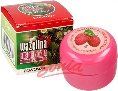 Produktbild von Kosmed aromatisierte kosmetische Vaseline - Erdbeere 15ml