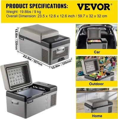 Productafbeelding van Draagbare compressor koelbox mini koelkast voor buiten camping en picknick