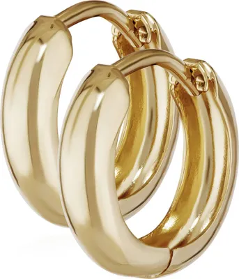 Produktbild von Paar Klapp Creolen 375 9 Karat Gelb Gold Rund 12,5mm Dicke 3,1mm Damen 4901