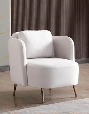 Immagine prodotto di Poltrona moderna di design sedile imbottito tessuto arredamento tessile arredamento soggiorno