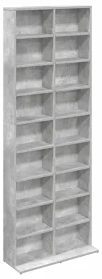 Imagen del producto de vidaXL CD, color gris hormigón, 65 x 23,5 x 175 cm, material de madera