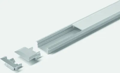 Produktbild von Halemeier ChannelLine C Alu opal 10er Set L=2500 Alu-und Abdeckprofil