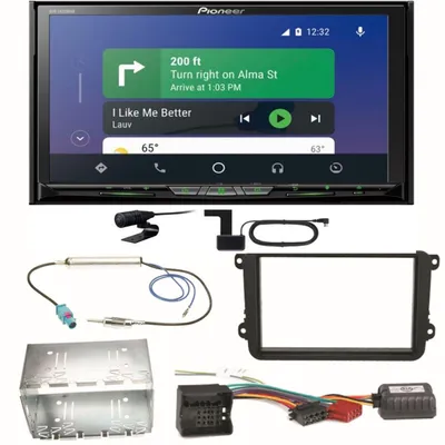 Produktbild von Pioneer AVH-Z9200DAB Android Auto Einbauset für Golf 5 6 Passat 3C CC B7 Touran