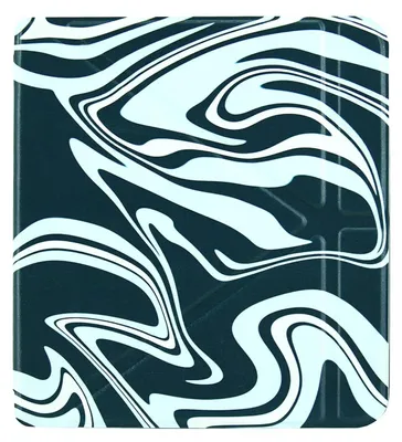 Produktbild von Dutch Shield - Origami Case Hülle für das Kobo Libra 2 Ebook - Klapphülle Ereader Schutzhülle Cover Origami Sleepcover, Blau, Grün