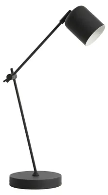 Produktbild von Light & Living - Tischleuchte Rijeka - Mattschwarz - Ø8cm Tischlampe - Nachttischlampe, Wohnzimmer, Schlafzimmer