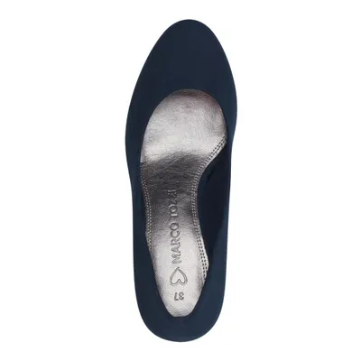 Produktbild von MARCO TOZZI Damen Pumps elegant vielseitig kleines Plateau Textil 2-22411-41, Größe:38 EU, Farbe:Blau