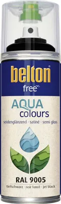 Produktbild von belton free Lackspray AQUAcolours 400 ml tiefschwarz seidenglanz