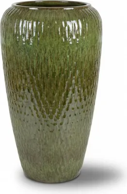 Zdjęcie produktu dla Provencelia POMPADOUR donica ogrodowa ceramiczna, mrozoodporna, Tropikalna zieleń, Ø36 x H69 cm