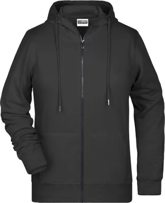 Produktbild von Sweat-Jacke mit Kapuze und Reißverschluss black, Gr. L