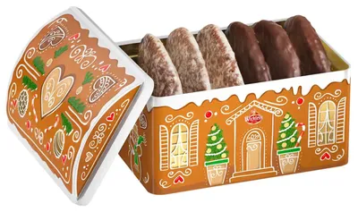 Produktbild von Wicklein Nürnberger Elisen-Lebkuchen Schatulle mit Spieluhr 300g