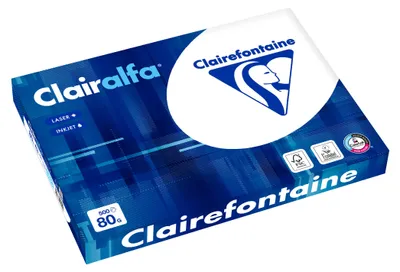 Produktbild von Clairefontaine 1969C, Laser-/Inkjet-Druck, A3 (297x420 mm), 500 Blätter, 80 g/m², Weiß, Forest Stewardship Council (FSC)