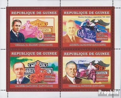Produktbild von Briefmarken Guinea 2006 Mi 4469-4472 Kleinbogen postfrisch Verkehrsmittel: Zweiräder