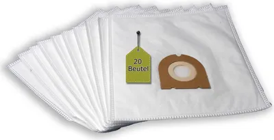 Produktbild von 20 Staubsaugerbeutel passend für FAKIR C 190 + 4 Mikro-Filter + 4 Motor-Filter