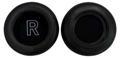 Image de INF Lot de 2 coussinets d'oreille en peau d'agneau - Confort doux compatible avec B&O Beoplay H9i H9 H7 Le noir