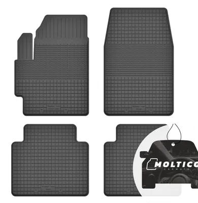 Productafbeelding van Set rubberen vloermatten met rand, geschikt voor alle weersomstandigheden, voor de Toyota Prius III (2009-2015)