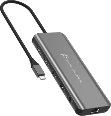 Zdjęcie produktu dla J5Create Usb-C Dual 4K Hdmi 10Gbps Mini Dock (Jcd398-N)