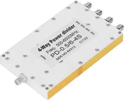 Image de 4 Way SMA Power Divider 500 To 6000MHz Small Insertion Loss High Gain SMA Microstrip Power Splitter